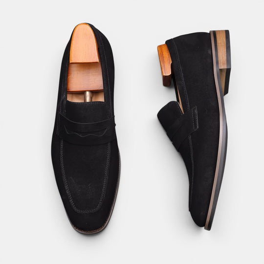 Men's Suede Penny Summer Loafers – Kalanzo