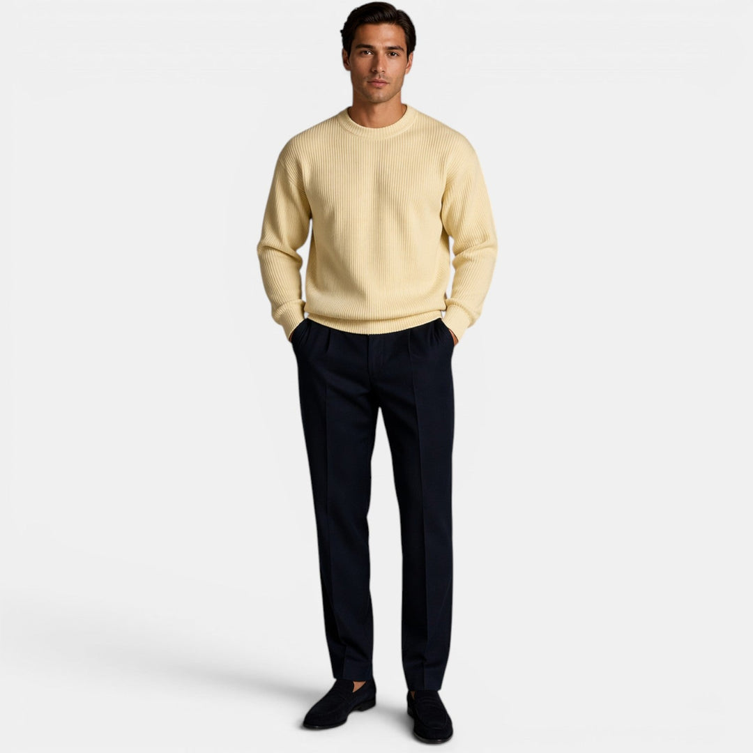 Men's Knit Crewneck Sweater – Kalanzo