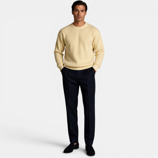 Men's Knit Crewneck Sweater – Kalanzo