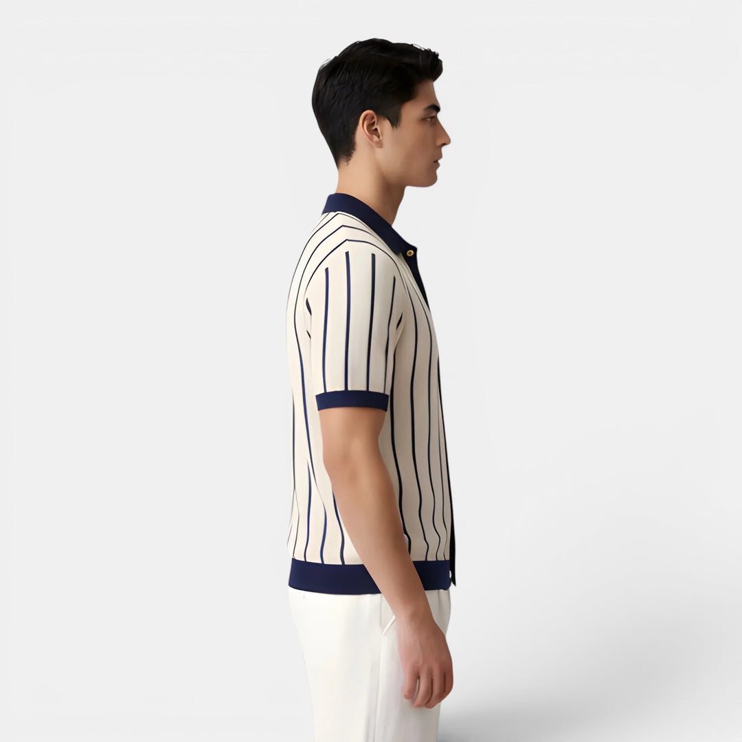 Men's Striped Knit Shirt – Kalanzo