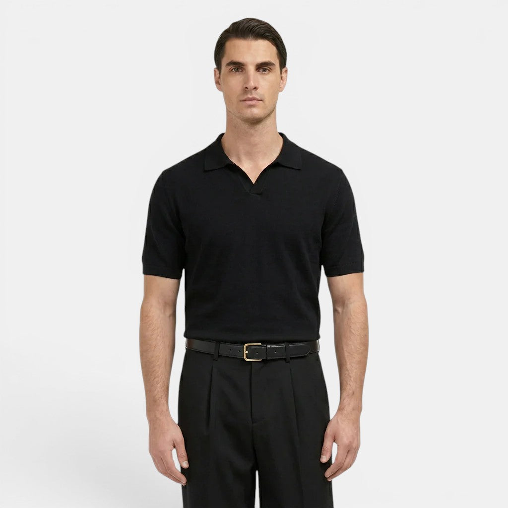 Men's Pleated Straight-Leg Trousers – Kalanzo