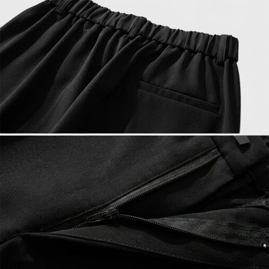 Men's Pleated Straight-Leg Trousers – Kalanzo