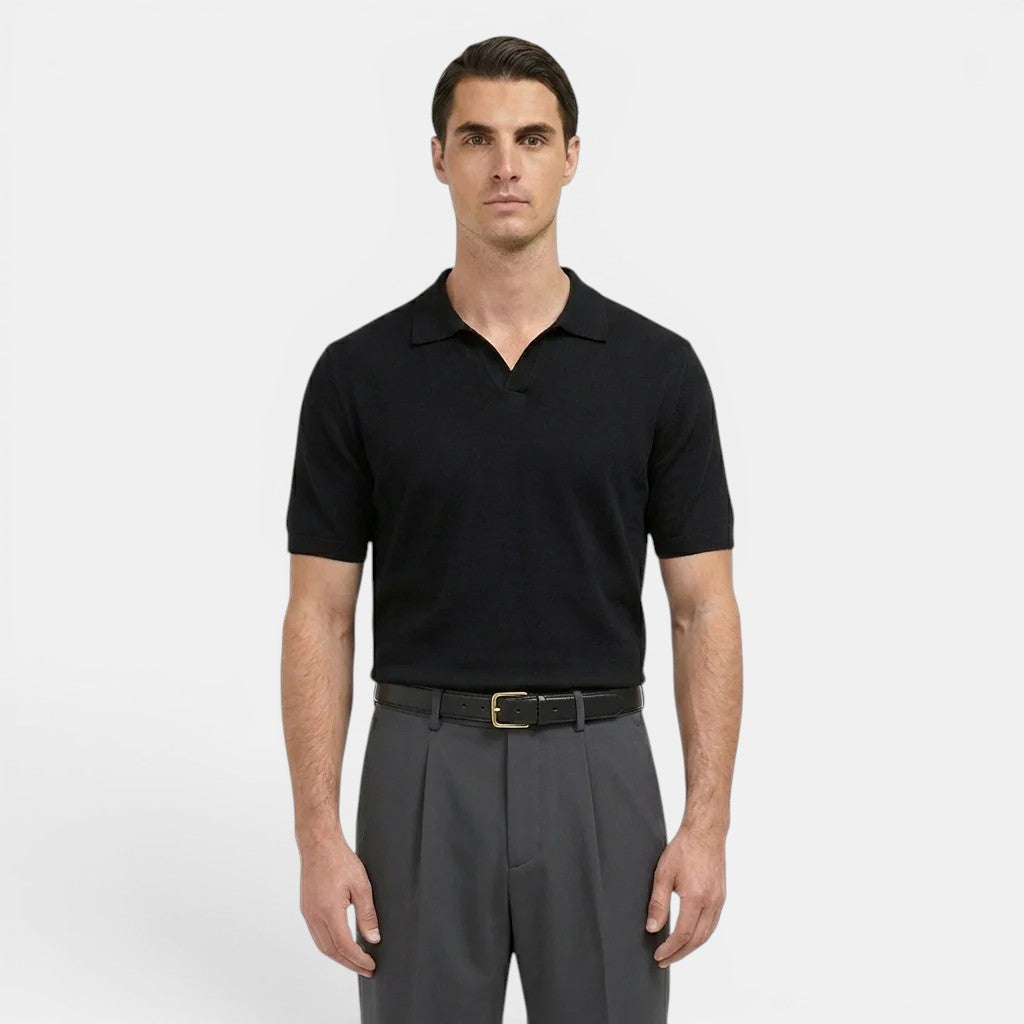 Men's Pleated Straight-Leg Trousers – Kalanzo