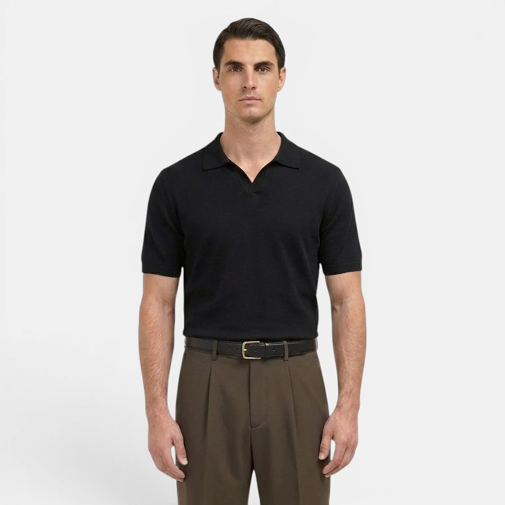 Men's Pleated Straight-Leg Trousers – Kalanzo