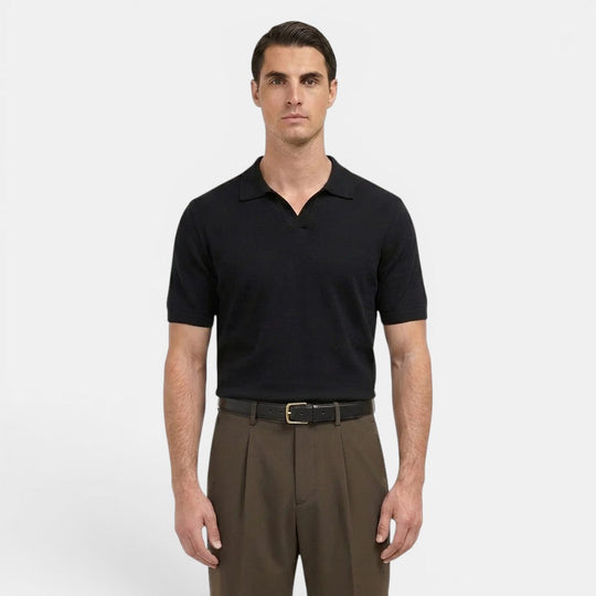 Men's Pleated Straight-Leg Trousers – Kalanzo