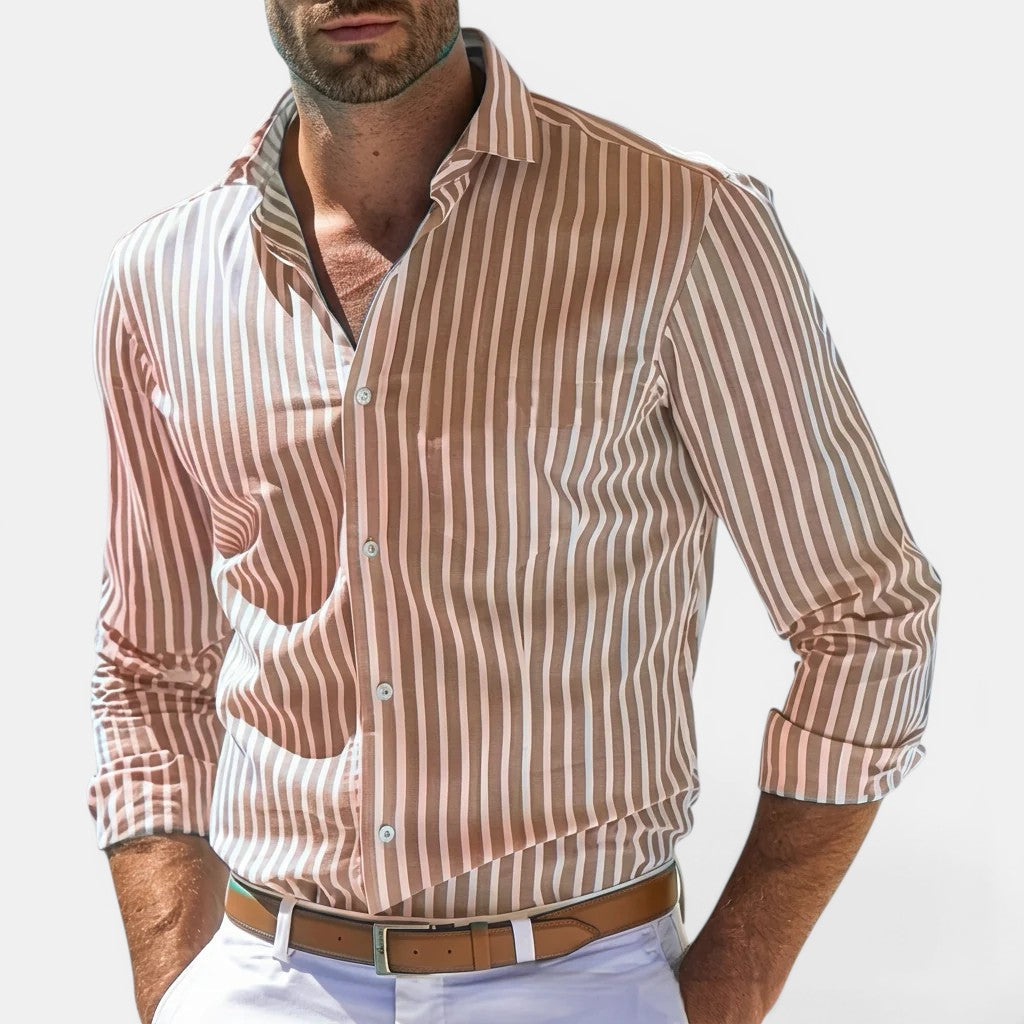 Men's Striped Classic Shirt – Kalanzo