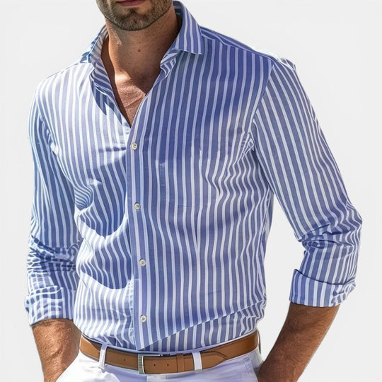 Men's Striped Classic Shirt – Kalanzo