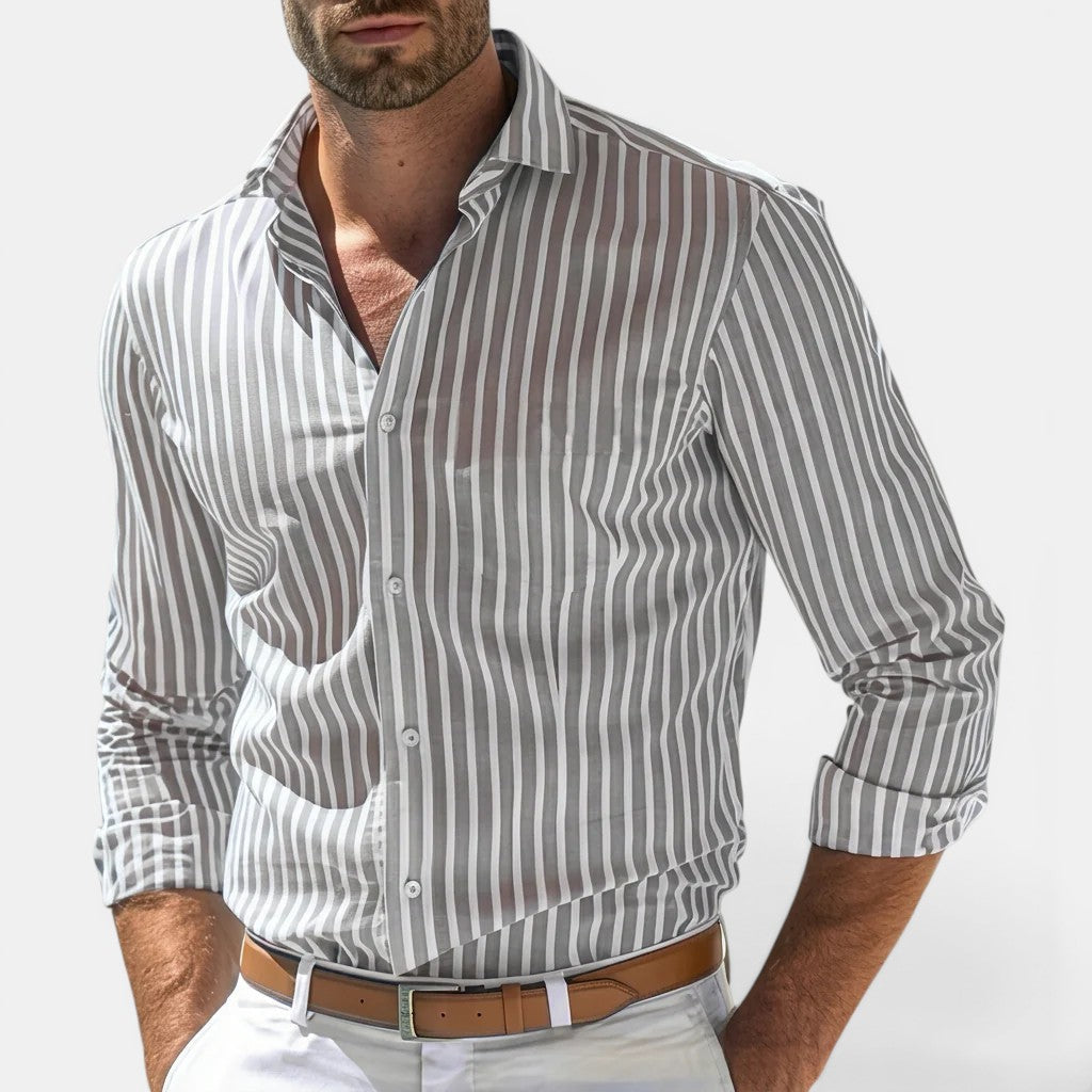 Men's Striped Classic Shirt – Kalanzo