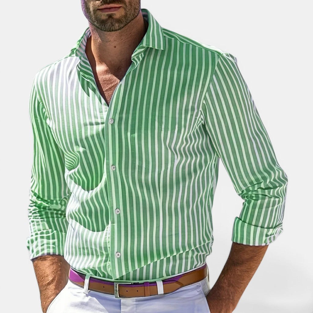 Men's Striped Classic Shirt – Kalanzo