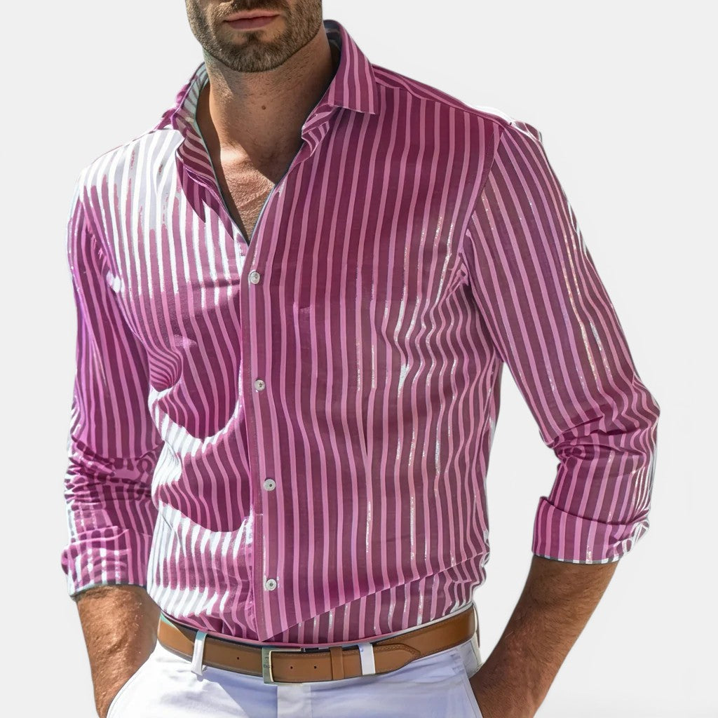 Men's Striped Classic Shirt – Kalanzo