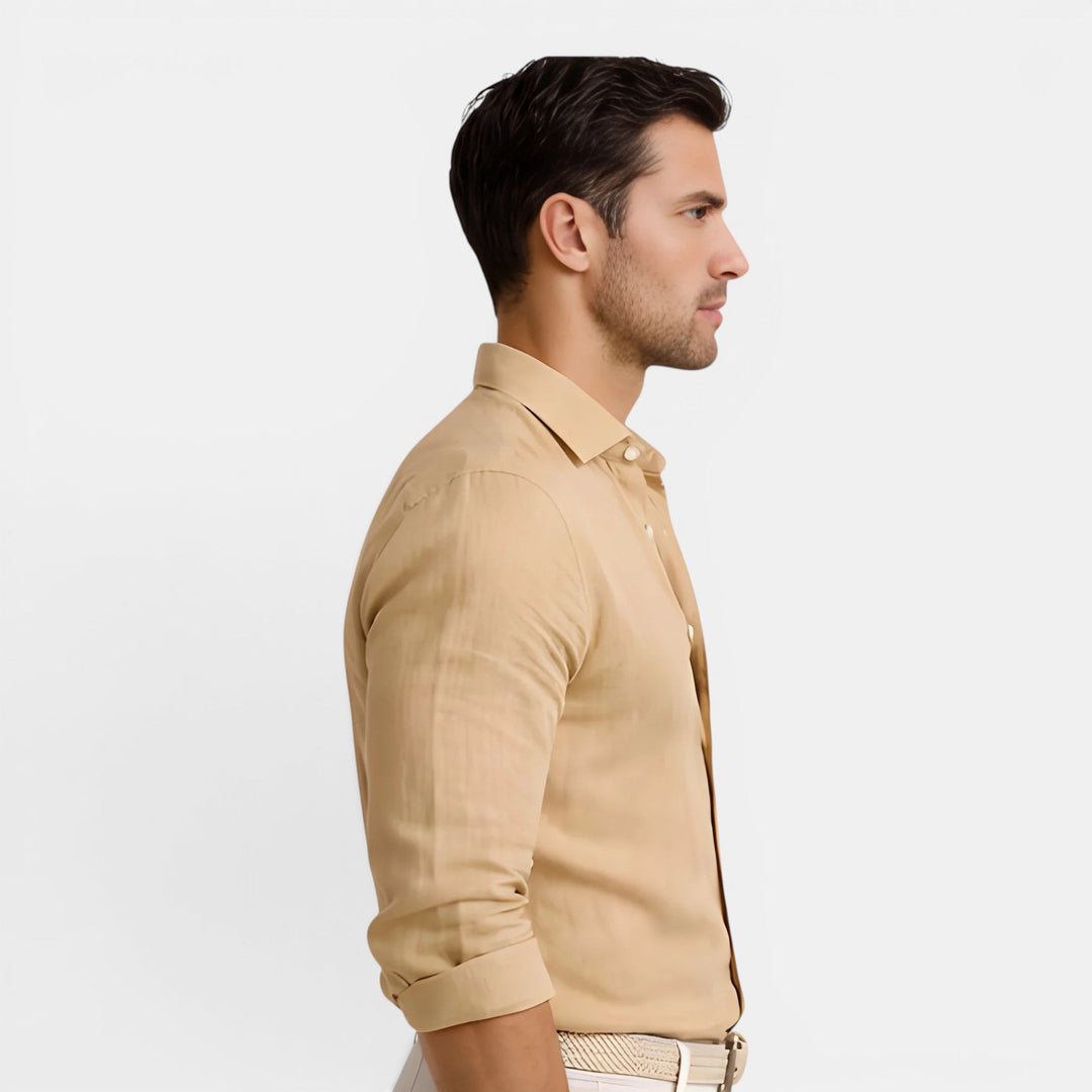 Men's Breathable Linen Shirt – Kalanzo
