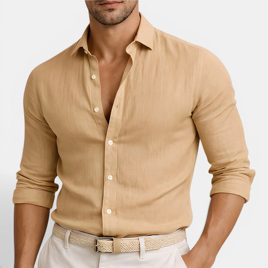Men's Breathable Linen Shirt – Kalanzo